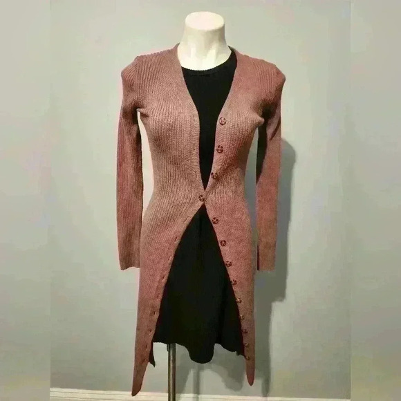 Mauve cardigan/dress - Picture 1 of 3